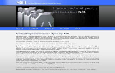 Nowa strona internetowa firmy AERIS